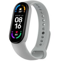 imoshion Silikonarmband für das Xiaomi Mi Band 5 / 6 - Grau