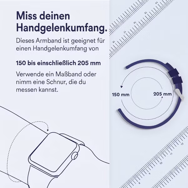 imoshion Nylon Trail Armband für Apple Watch | 44/45/46/49 mm - Blue / Grey