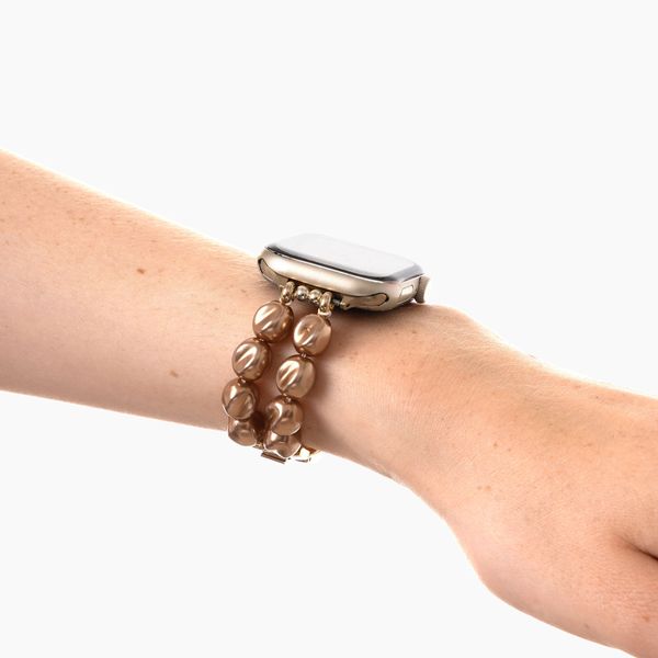 iDeal of Sweden Beaded Watch Band für Apple Watch | 38/40/41/42 mm - Salted Caramel Pearl