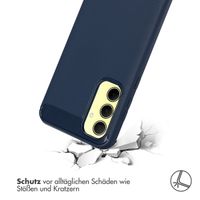 imoshion Brushed Back Cover für das Samsung Galaxy A35 - Dunkelblau