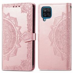 imoshion Mandala Klapphülle Samsung Galaxy A12 - Rosé gold