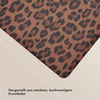 Selencia Sabi Laptop Cover Leopardenmuster Apple MacBook Air 13 Zoll (2018-2020) - Mocha Brown