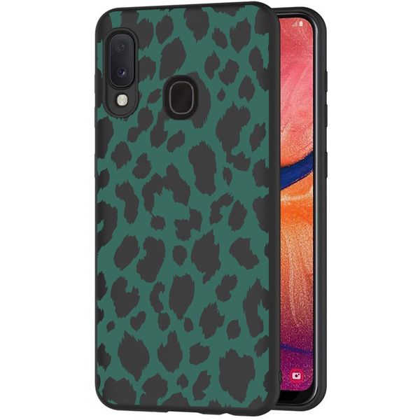 imoshion Design Hülle Samsung Galaxy A20e - Leopard - Grün / Schwarz