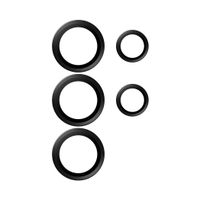 PanzerGlass Kameraprotektor Hoops Optic Rings für das Samsung Galaxy S26 Ultra - Schwarz