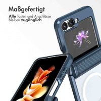 imoshion Rugged Clear Back Cover mit MagSafe für dasSamsung Galaxy Z Flip 6 - Dunkelblau