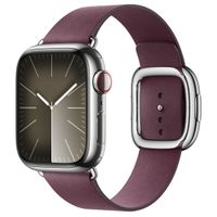 Apple Modern Buckle FineWoven für das  Apple Watch Series 1 t/m 9 / SE (38/40/41 mm) | Series 10 / 11 (42 mm) - Größe L - Mulberry