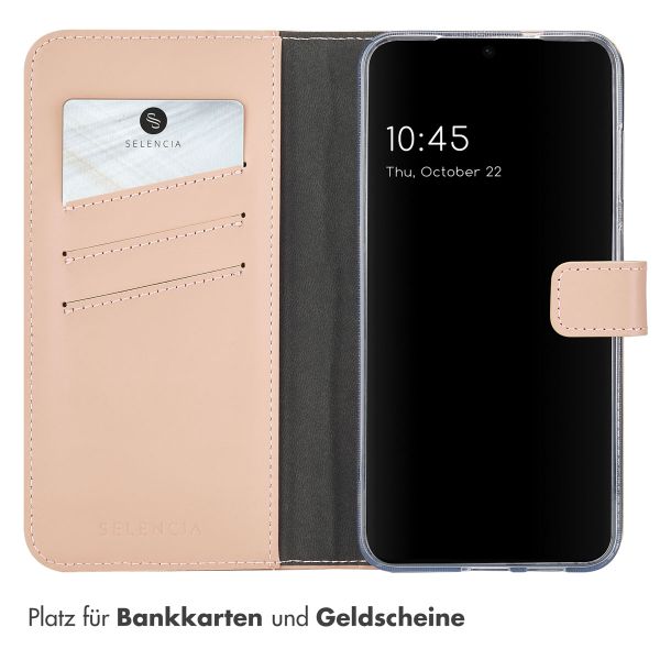Selencia Echtleder Klapphülle Samsung Galaxy S25 Plus - Dusty Pink