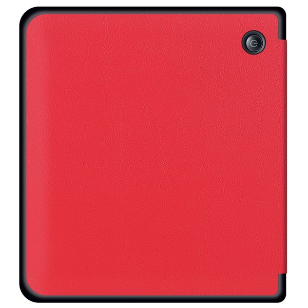 imoshion Slim Hard Case Sleepcover mit Stand für das Kobo Libra H2O - Rot