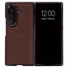 imoshion Kunstleder MagSafe Backcover mit Kartenfach Samsung Galaxy Z Fold 8 Ultra - Dunkelbraun