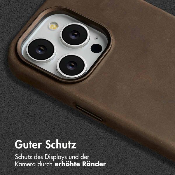 Accezz Vintage Leather Magsafe Backcover Apple iPhone 14 Pro - Rustic Brown