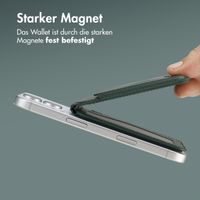 Accezz Leder-Wallet mit Standfunktion - Geeignet für MagSafe und Qi2 - Cedar Green