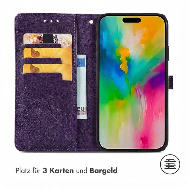 imoshion Mandala Klapphülle Apple iPhone 16 - Violett