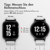 imoshion Flexibles Silikonarmband - Universeller 20-mm-Anschluss - Schwarz