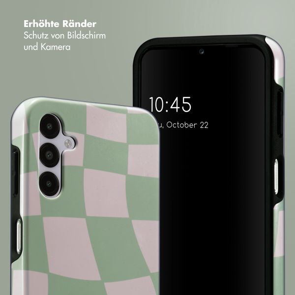 Selencia Vivid Tough Back Cover für das Samsung Galaxy A14 (5G/4G) - Groovy Sage Green