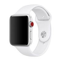 Apple Sport Armband für  Apple Watch Series 1 - 9 / SE (38/40/41 mm) | Series 10 / 11 (42 mm) - Größe M/L - Weiß