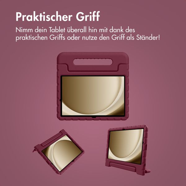 imoshion Schutzhülle mit Handgriff kindersicher Samsung Galaxy Tab A11 Plus / A9 Plus - Velvet Plum