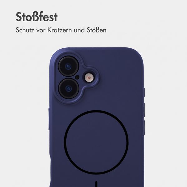 Accezz Grip Backcover mit MagSafe Apple iPhone 16 - Dunkelblau