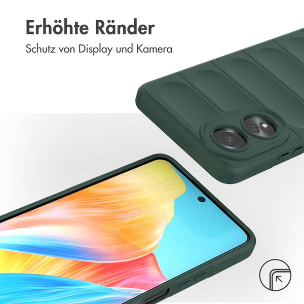 imoshion EasyGrip Back Cover für das Oppo A58 (4G) - Dunkelgrün