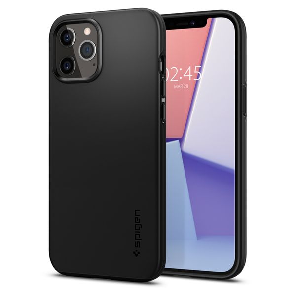 Spigen Thin Fit™ Air Hardcase für das iPhone 12 Pro Max - Schwarz