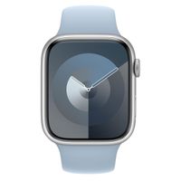 Apple Sport Band für Apple Watch Series 1 bis 9 / SE (38/40/41 mm) | Series 10 (42 mm) - Größe S/M - Hellblau