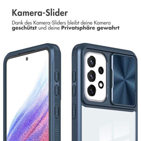 imoshion Back Cover mit Kameraschieber für das Samsung Galaxy A53 - Dunkelblau