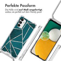 imoshion Design Hülle mit Band für das Samsung Galaxy A13 (5G) - Petrol Green Graphic