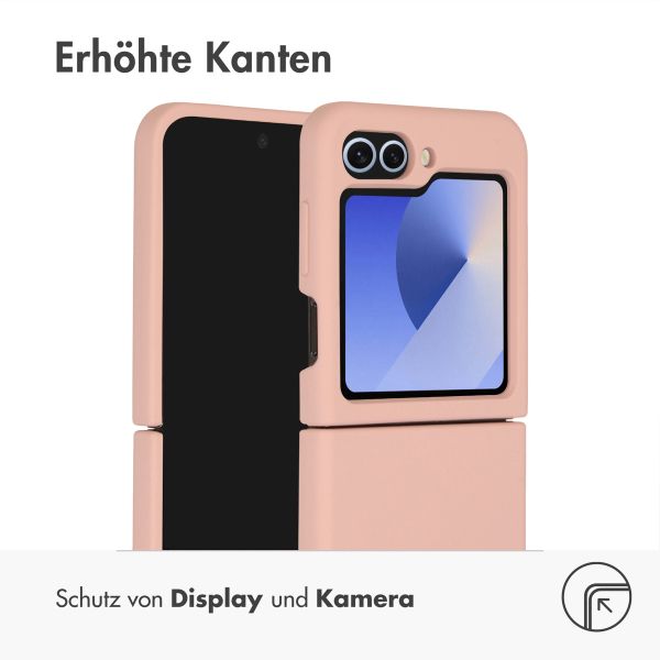 Accezz Liquid Silikoncase für das Samsung Galaxy Z Flip 6 - Rosa