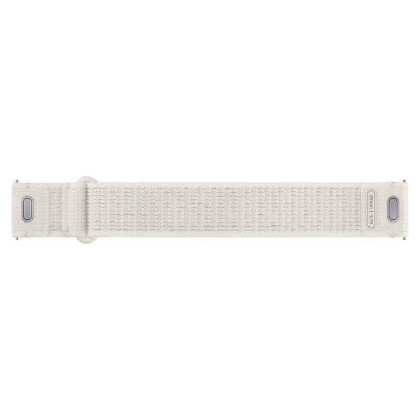 Samsung Originales Feather Fabric Armband für die Samsung Galaxy Watch 4 / 5 / 6 / 7 - 20 mm - S/M - Sand