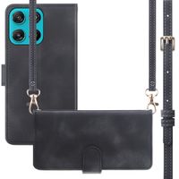 imoshion Klapphülle mit Kordel Motorola Moto G77 - Schwarz