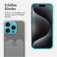 imoshion Soft Case Back Cover mit Kartenfach Apple iPhone 15 Pro - Transparent