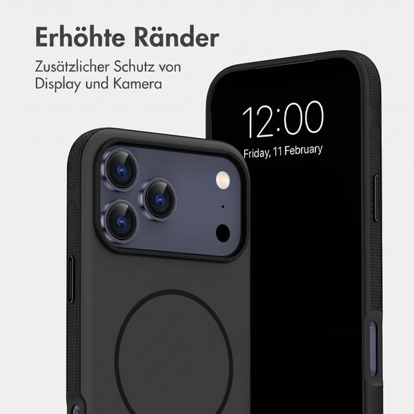 imoshion Color Backcover mit Thin MagSafe Ring Apple iPhone 17 Pro Max - Schwarz