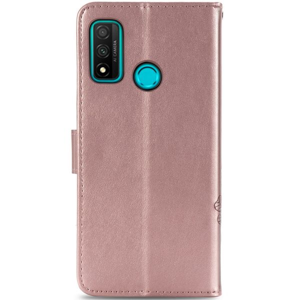 Kleeblumen Klapphülle Huawei P Smart (2020) - Roségold