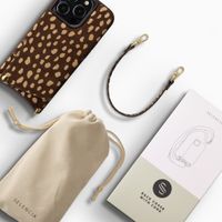 Selencia Nova Echtleder Backcover mit Kartenhalter Apple iPhone 14 Pro - Fawn Chic