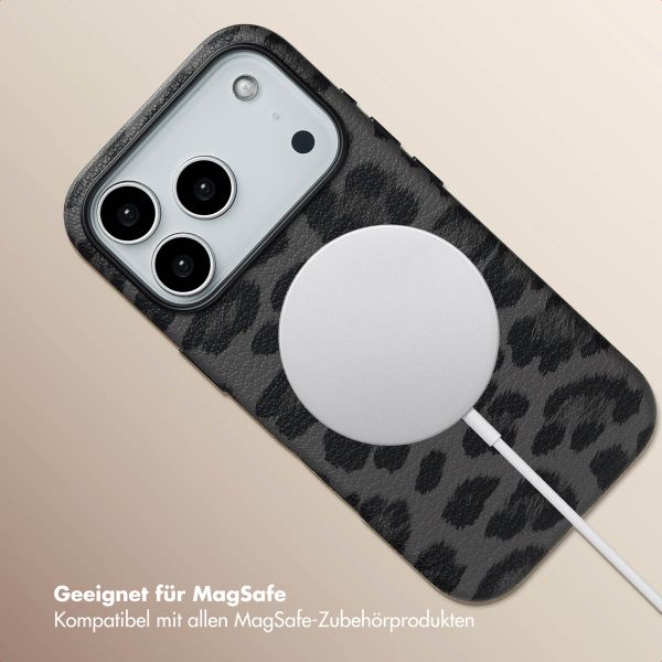 Selencia Sabi Backcover Leopardenmuster mit MagSafe Apple iPhone 17 Pro - Midnight Black
