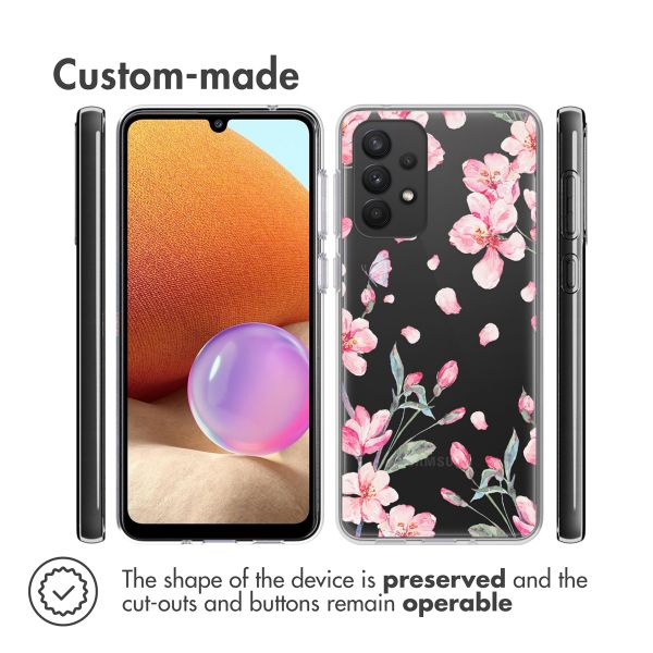 imoshion Design Hülle Samsung Galaxy A33 - Blossom Watercolor