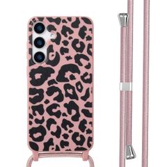 imoshion SilikonHülle design mit Band Samsung Galaxy S25 Plus - Animal Pink