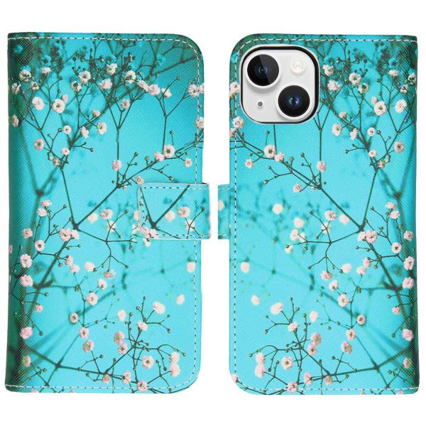 imoshion Design Softcase Bookcase für das iPhone 15 - Blossom