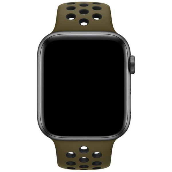 Apple Nike Sport Band für das Apple Watch Series 1-10 / SE / Ultra (2) - 42/44/45/46/49 mm - Olive Flak/Black