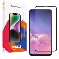 Accezz Full Cover Screen Protector aus gehärtetem Glas Samsung Galaxy S10
