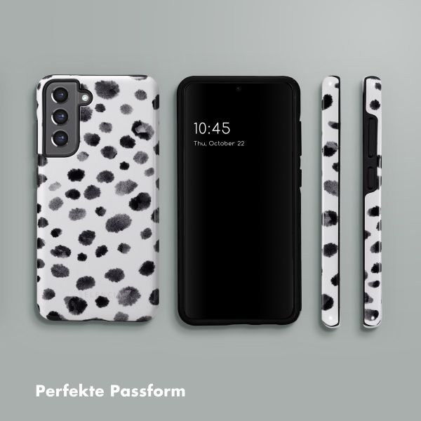 Selencia Vivid Tough Back Cover für das Samsung Galaxy S21 FE - Trendy Leopard