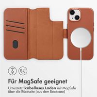 Accezz 2-in-1 Klapphülle aus Leder mit MagSafe Apple iPhone 15 - Sienna Brown