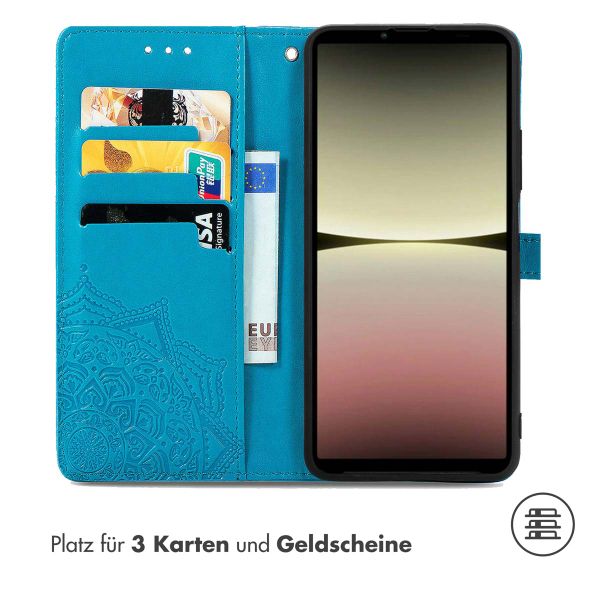 imoshion Mandala Klapphülle für das Sony Xperia 10 V - Türkis