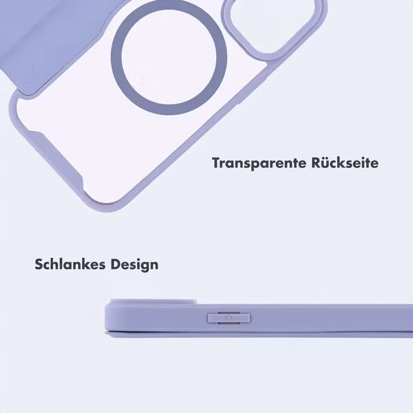 imoshion Transparente Bookcase mit MagSafe Apple iPhone 14 / 13 - Lila