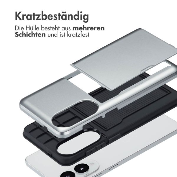 imoshion Backcover mit Kartenfach Samsung Galaxy S25 Edge - Grau