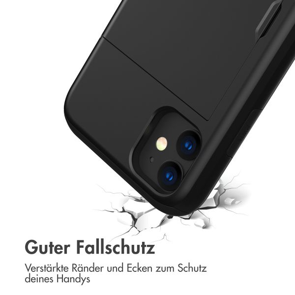 imoshion Backcover mit Kartenfach Apple iPhone 11 - Schwarz