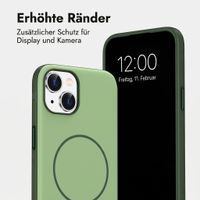 imoshion Color Backcover mit Thin MagSafe Ring Apple iPhone 14 / 13 - Dunkelgrün