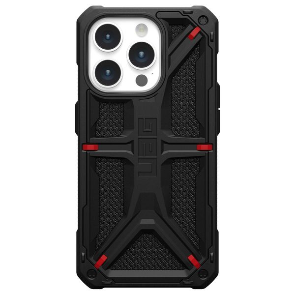 UAG Monarch Backcover für das Apple iPhone 15 Pro - Kevlar Black