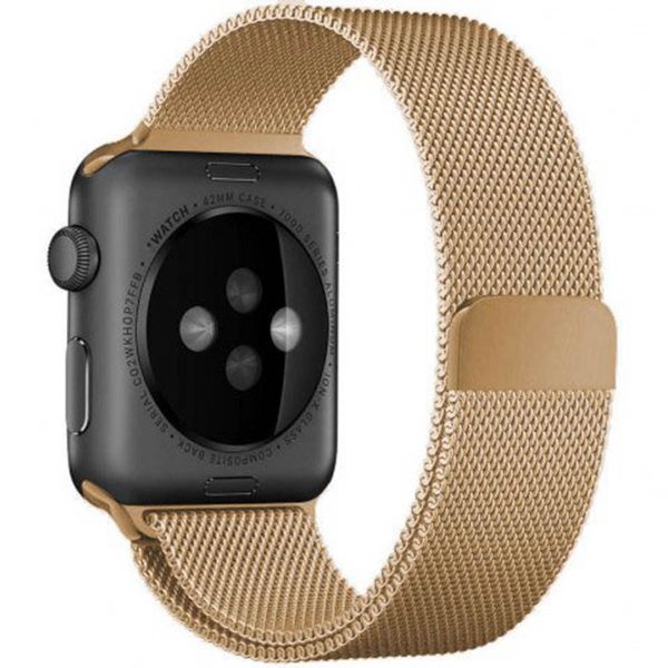 WiWu Milanaise-Armband für das  Apple Watch Series 1 t/m 11 / SE / Ultra (44/45/46/49 mm) - Rosé gold