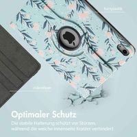 imoshion 360° drehbare Design Klapphülle Apple iPad 11 (2025) 11 Zoll A16 / iPad 10 (2022) 10.9 Zoll - Flowers