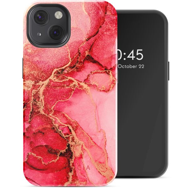 Selencia Vivid Tough Back Cover mit MagSafe für das iPhone 13 - Rosy Marble